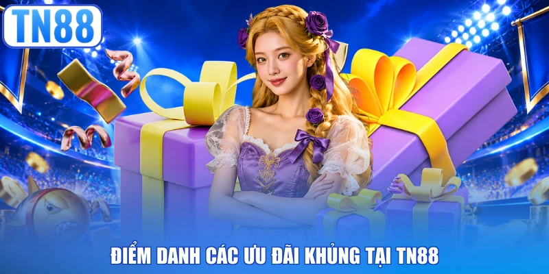 Điểm danh các ưu đãi khủng tại TN88