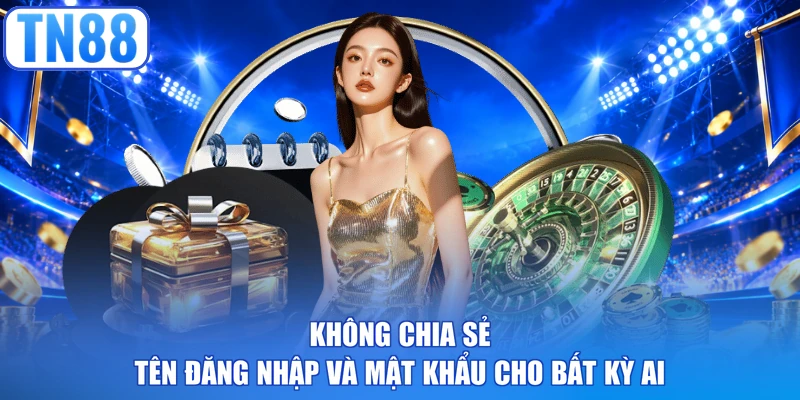 Không chia sẻ tên đăng nhập và mật khẩu cho bất kỳ ai